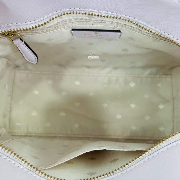 Kate Spade Staci Medium Satchel Crossbody & Large Slim Bifold Wallet Lilac Moon - Picture 8 of 15